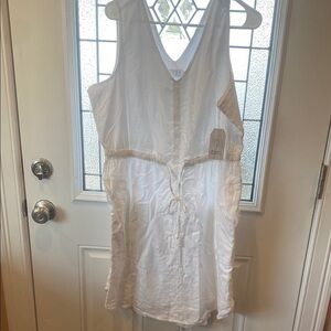 NWT time and tru cotton white dress